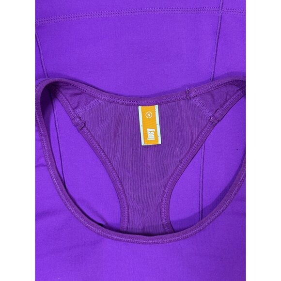 Lucy Size S Womens Purple Racerback Tank Top Breathable & Stretch Fabric - Picture 10 of 11